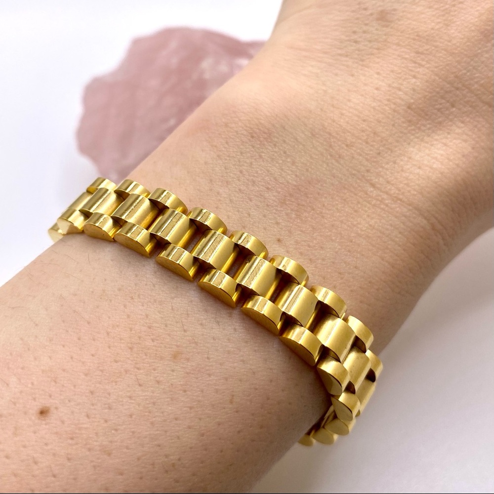 Watch band bracelet | 18K Titanium Chain Unisex Bracelet | Boss Bracelet